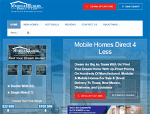 Tablet Screenshot of mobilehomesdirect4less.com